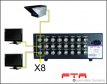 VMD816 8 Kanaals Monitor Verdeler
